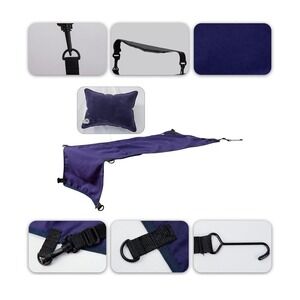 Miller Eclipse Airplane & Train Seat Extender Bed Flight Hammock Cot Reinforced